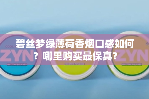 碧丝梦绿薄荷香烟口感如何？哪里购买最保真？
